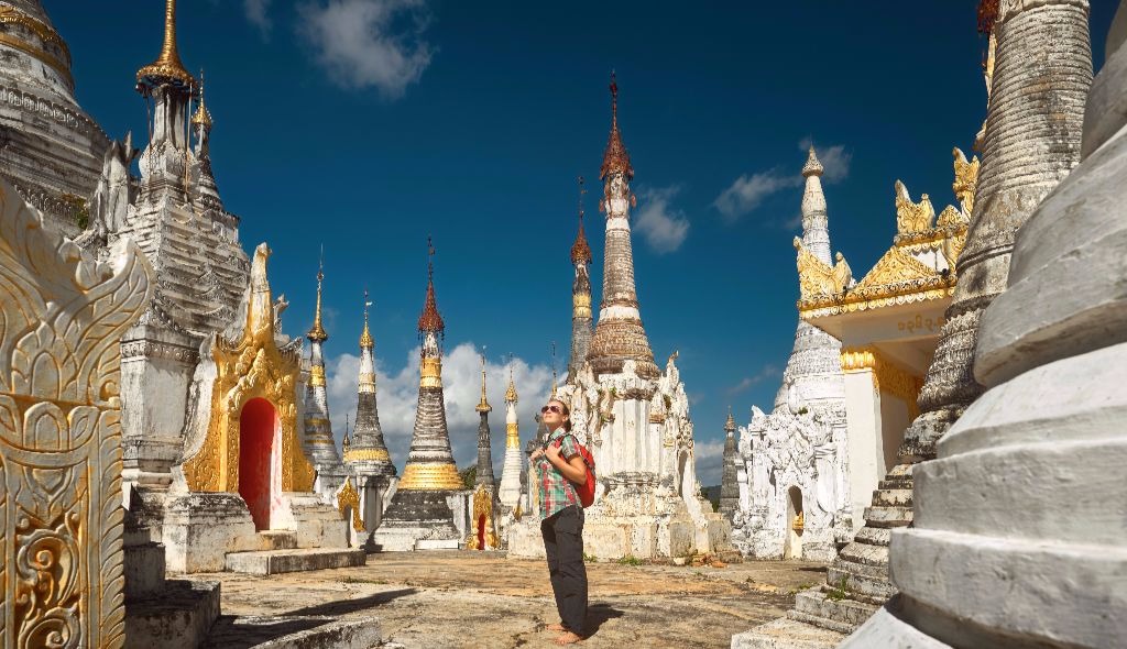 A Buddhist temple in Myanmar