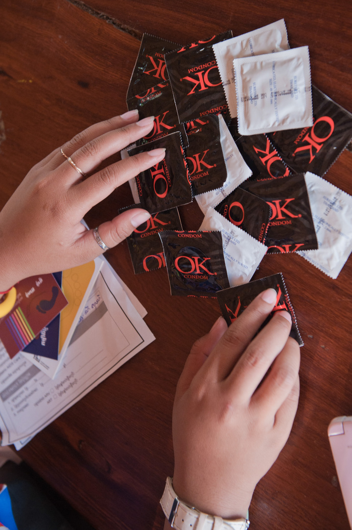 The increase of the availability of condoms is one way to improve the communicable diseases control for the vulnerable populations. ADB Flickr