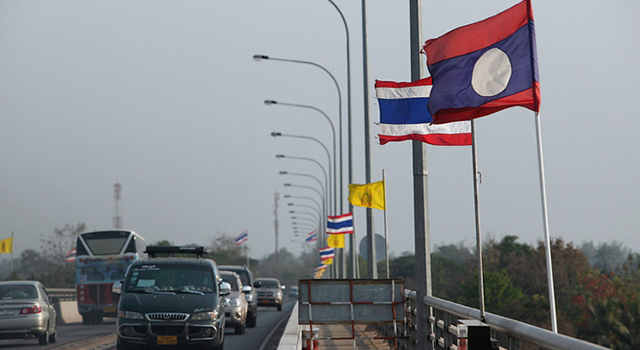 The Thai-Lao Friendship bridge built with Australian funding, crossing the Mekong River. Photo by Australia DFAT (CC BY 2.0). https://greatermekong.org/