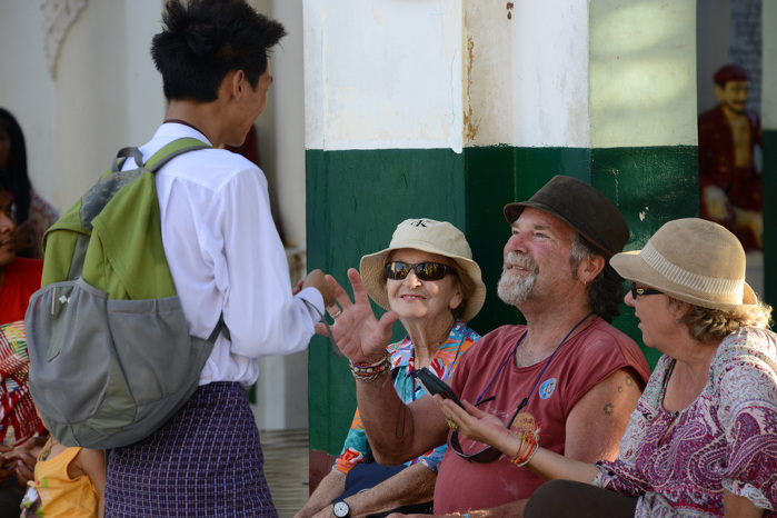 Myanmar attracts tourists because of its friendly people, rich culture and competitive prices. In 2012 the country hosted around one million foreign visitors. If Myanmar maintains political stability and high levels of growth, international visitor arrivals are forecast to rise as high as 5.14 million in 2020, with corresponding tourism receipts worth $6.9 billion. ADB Flickr