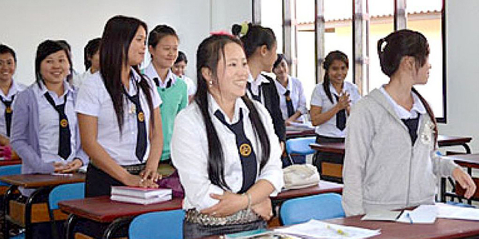 Scholarships for female students help them prepare for a career in the water and sanitation sector. Photo credit: Ministry of Public Works and Transport, Lao PDR. https://www.facebook.com/GMSProgram/