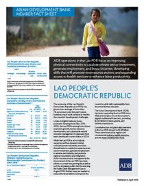 Asian Development Bank and the Lao PDR: Fact Sheet